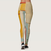 Abstract kunstontwerp leggings (Achterkant)