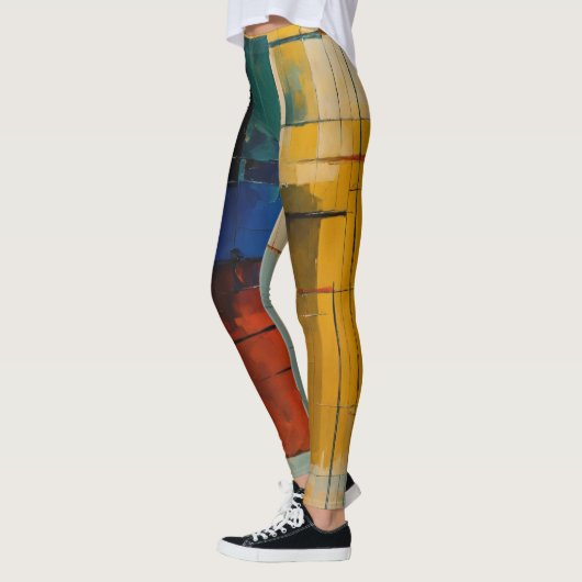 Abstract kunstontwerp leggings (Links)