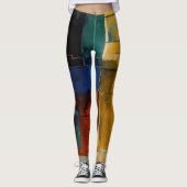 Abstract kunstontwerp leggings (Voorkant)