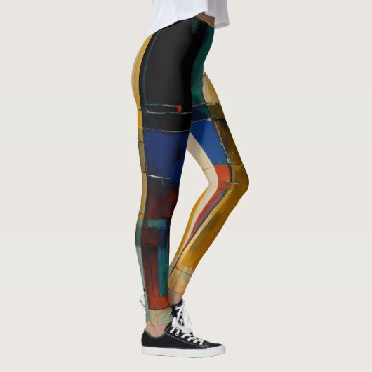 Abstract kunstontwerp leggings (Rechts)