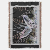 Abstract kunstontwerp met botanische bladeren deken (Voorkant Verticaal)