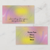 Abstract kunstontwerp omdraaien visitekaartje (Voorkant / Achterkant)