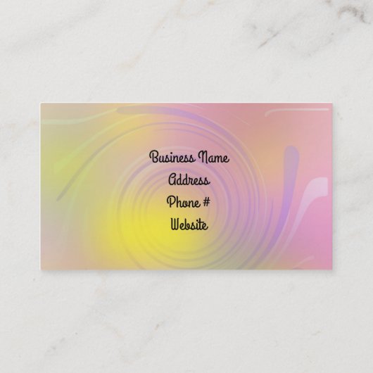 Abstract kunstontwerp omdraaien visitekaartje (Achterkant)