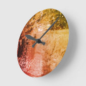 Abstract kunstontwerp ronde klok (Hoek)