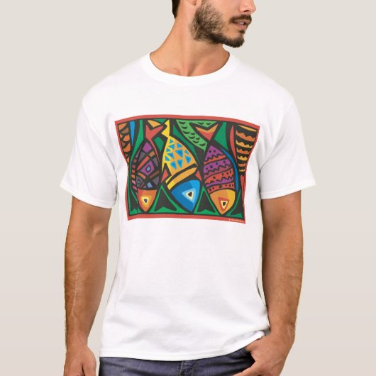 Abstract kunstontwerp t-shirt (Voorkant)