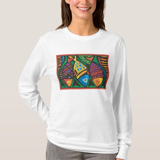 Abstract kunstontwerp t-shirt (Voorkant)