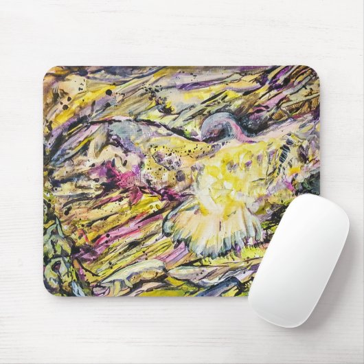 Abstract kunstontwerp voor Hawk Muismat (Met muis)