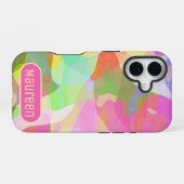 Abstract kunstontwerp voor pasta-kleurenartikelen iPhone 16 hoesje (Achterkant horizontaal)