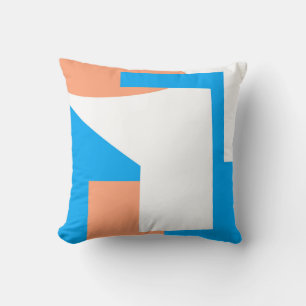 Abstract kunstpaascoraal lavender Blue Kussen