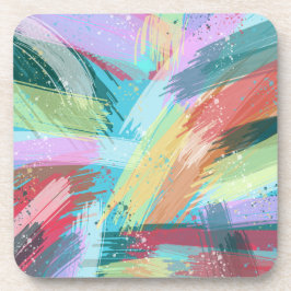 Abstract kunstpasta bier onderzetter