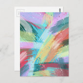 Abstract kunstpasta briefkaart (Voorkant / Achterkant)