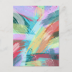 Abstract kunstpasta briefkaart