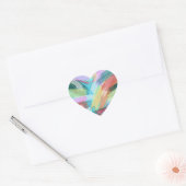 Abstract kunstpasta hart sticker (Envelop)