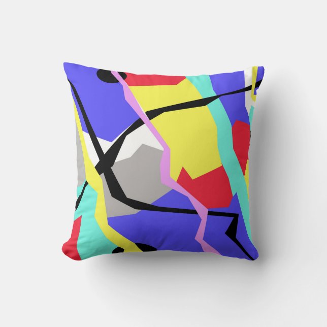 Abstract kunstpasta-kleuren Sierkussen (Voorkant)