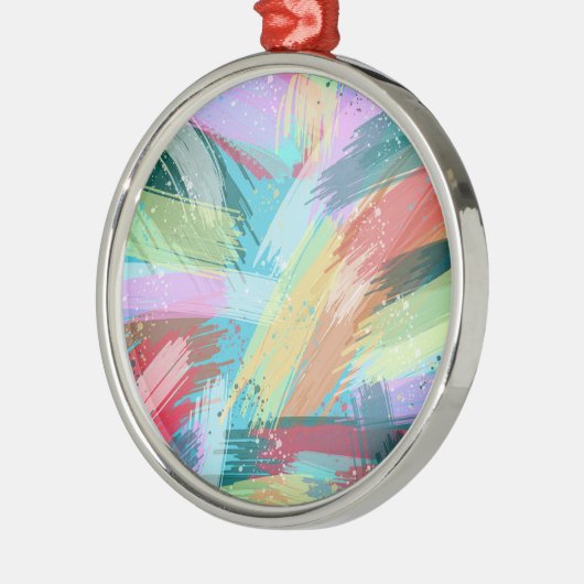 Abstract kunstpasta metalen ornament (Links)