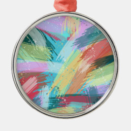 Abstract kunstpasta metalen ornament