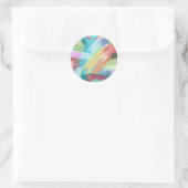 Abstract kunstpasta ronde sticker (Tas)