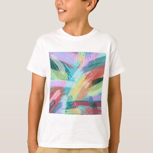 Abstract kunstpasta t-shirt (Voorkant)