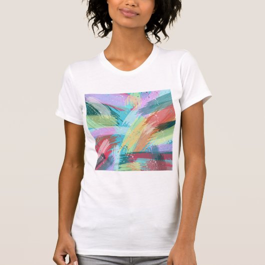 Abstract kunstpasta t-shirt (Voorkant)