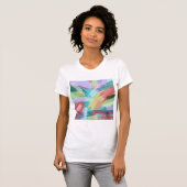 Abstract kunstpasta t-shirt (Voorkant volledig)