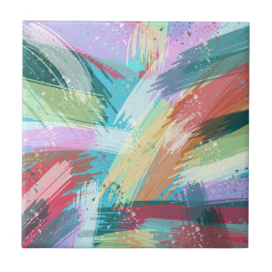 Abstract kunstpasta tegeltje