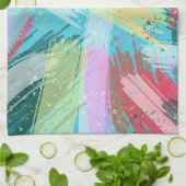 Abstract kunstpasta theedoek (Gevouwen)