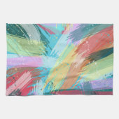 Abstract kunstpasta theedoek (Horizontaal)