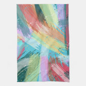 Abstract kunstpasta theedoek (Verticaal)