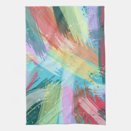 Abstract kunstpasta theedoek