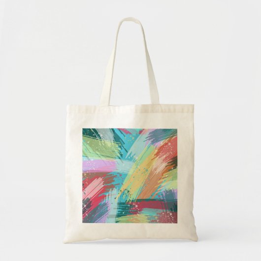 Abstract kunstpasta tote bag (Voorkant)