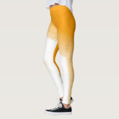 Abstract kunstpasta wit Sinaasappel Leggings (Links)