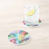 Abstract kunstpasta zandsteen onderzetter (Zijkant)