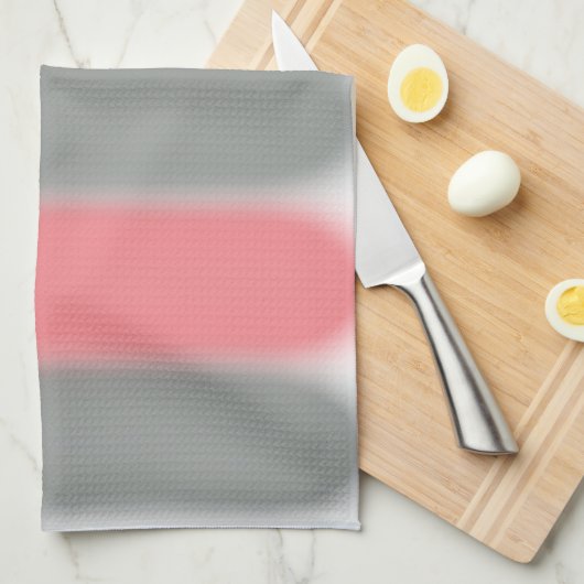 Abstract kunstpastel roze grijze minimalisme theedoek (Quarter Fold)