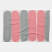 Abstract kunstpastel roze grijze minimalisme theedoek (Horizontaal)
