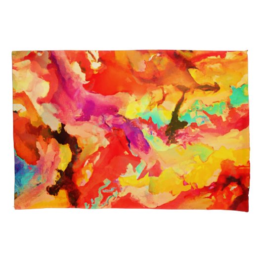 Abstract kunstpatroon kussensloop (Voorkant)
