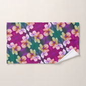 Abstract kunstpatroon met fijne geelbloem bad handdoek (Handdoek)