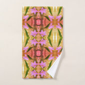 Abstract kunstpatroon met fijne paardebloemen bad handdoek (Handdoek)