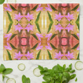 Abstract kunstpatroon met fijne paardebloemen theedoek (Gevouwen)