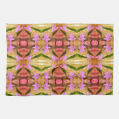 Abstract kunstpatroon met fijne paardebloemen theedoek (Horizontaal)