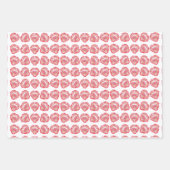 Abstract kunstpatroon met zijkant inpakpapier vel (Voorkant)