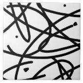 Abstract kunstpatroon minimaliseren tegeltje (Voorkant)