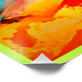 Abstract kunstpatroon perfect poster (Hoek)