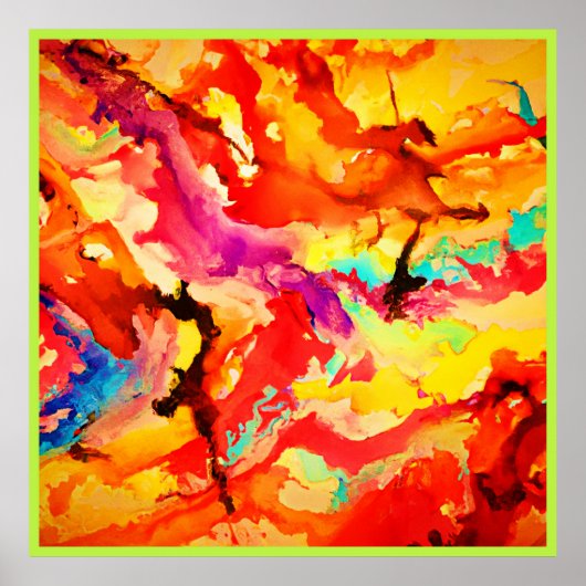 Abstract kunstpatroon poster (Voorkant)