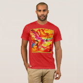 Abstract kunstpatroon t-shirt (Voorkant volledig)