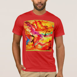 Abstract kunstpatroon t-shirt