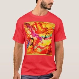 Abstract kunstpatroon t-shirt