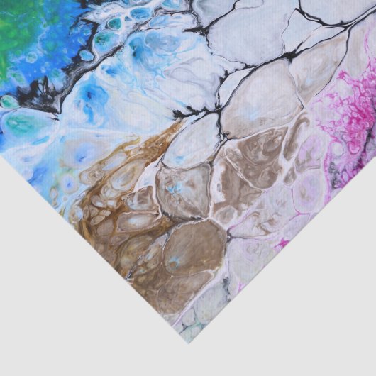 Abstract kunstpatroon tissuepapier (Detail)