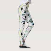 Abstract kunstpatroon voor ogen leggings (Rechts)