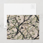 Abstract kunstpatroon zonder naadloze Olijf Briefkaart (Voorkant / Achterkant)