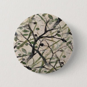 Abstract kunstpatroon zonder naadloze Olijf Ronde Button 5,7 Cm